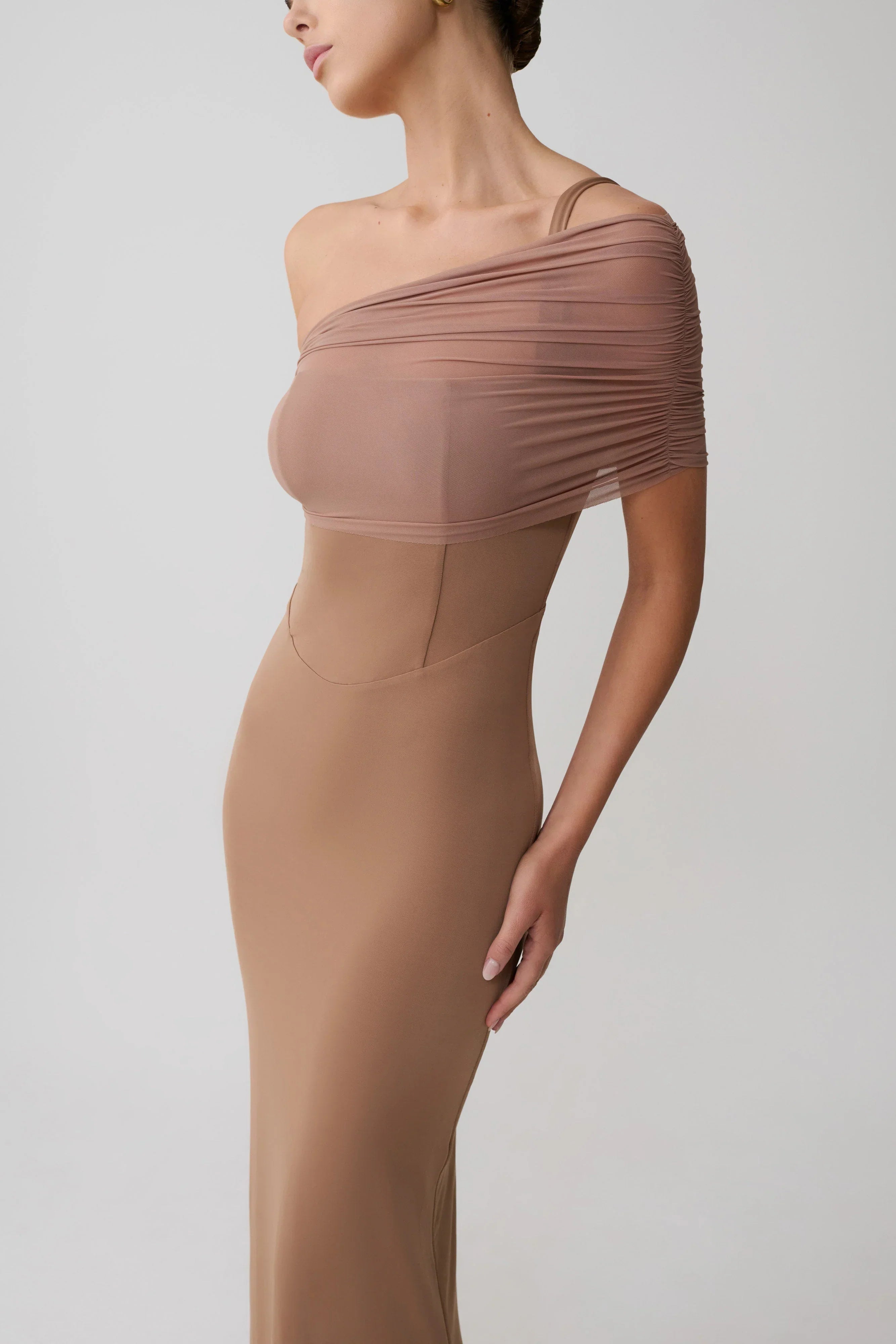 Hanh One Shoulder Maxi Dress