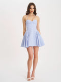Aurora Pleated Mini Dress