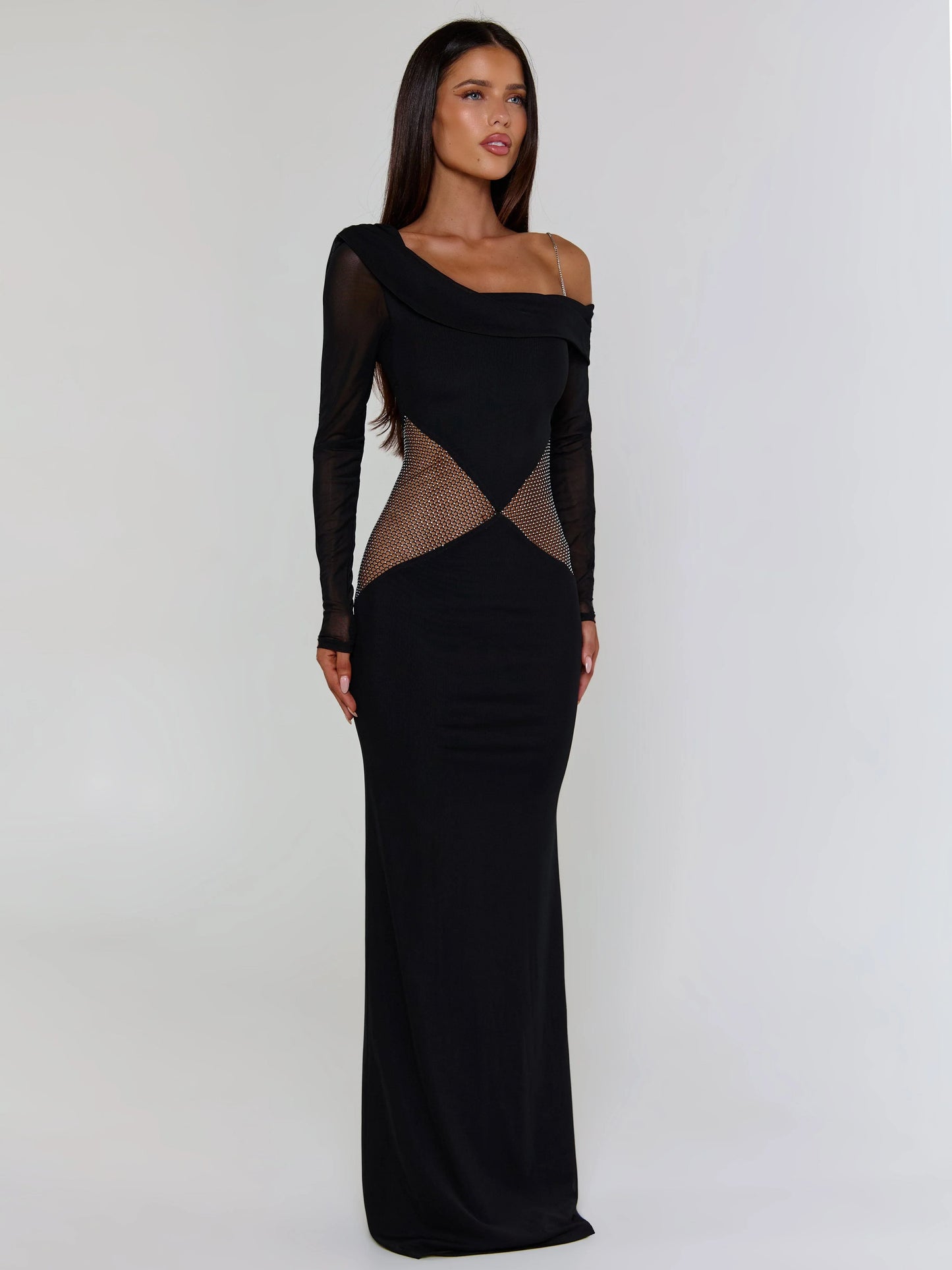 Lumina Black Maxi Dress