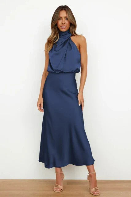 Solstice Draped Midi Dress