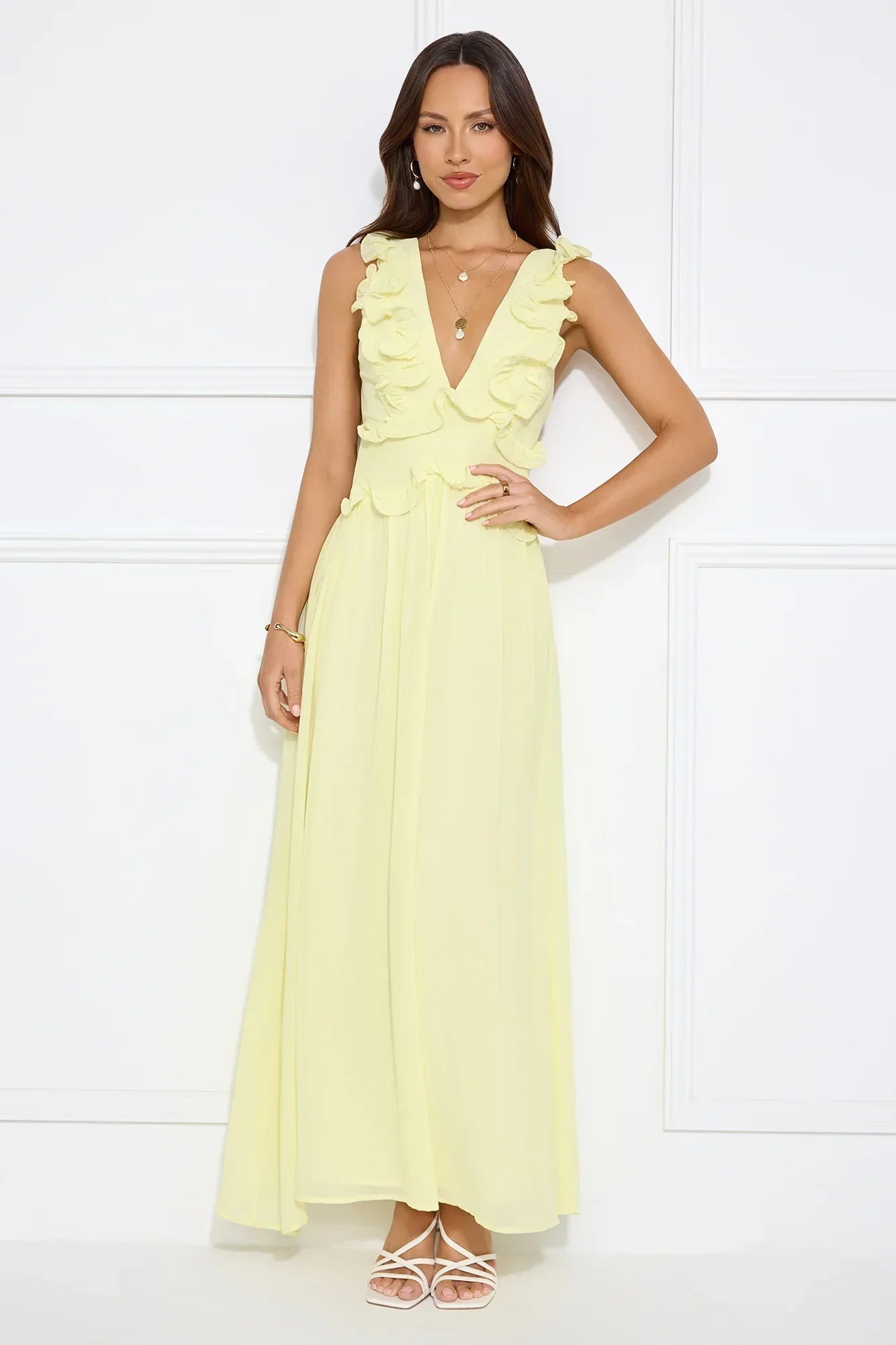 Light Embrace Maxi Dress Yellow