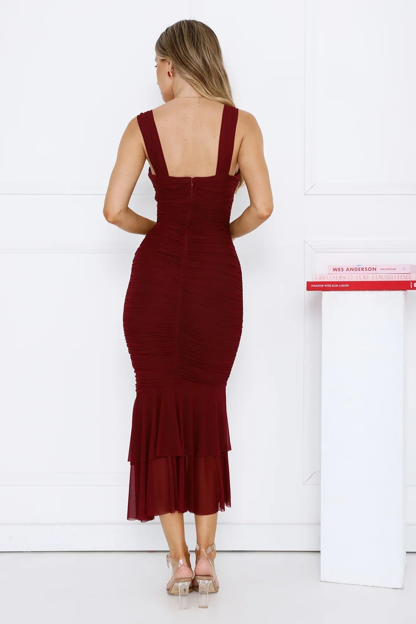 Party Pal Maxi Dress Burgundy