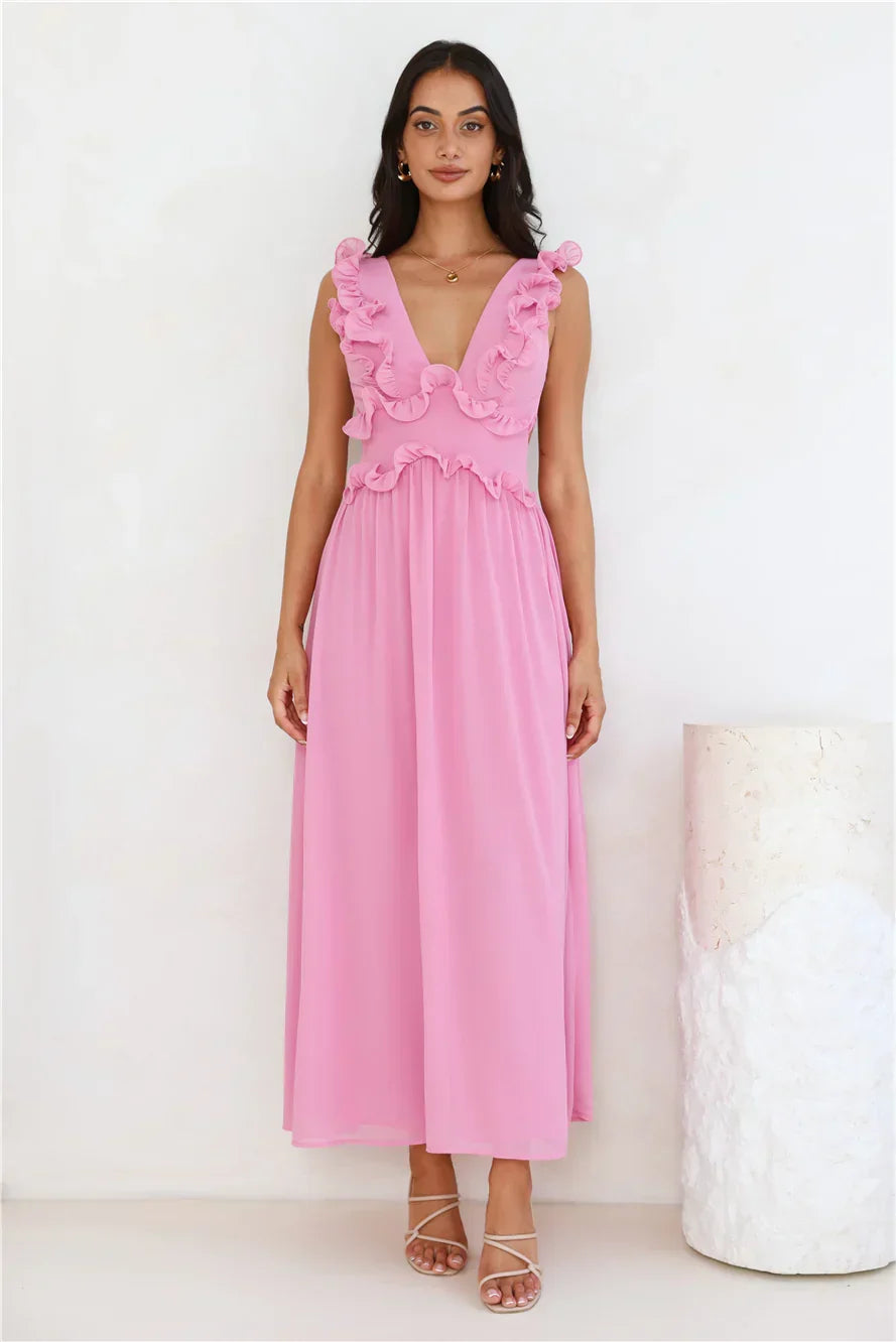Light Embrace Maxi Dress Pink