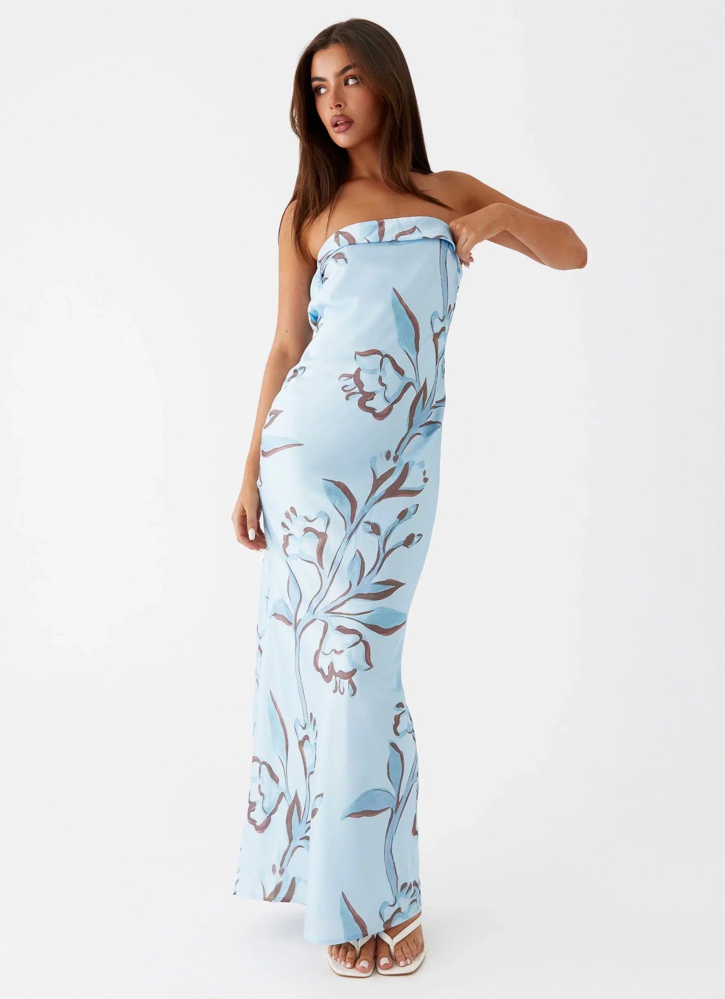 Summer Lover Maxi Dress - Blue Floral