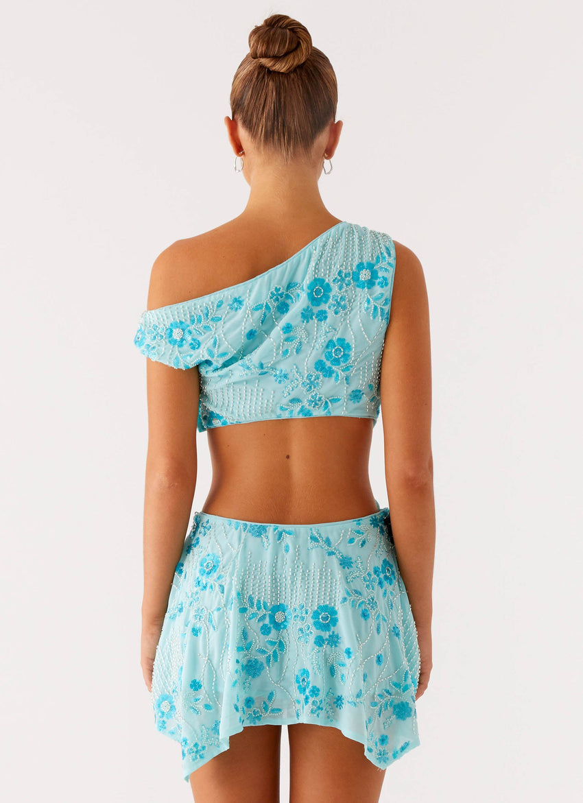 Aletta Sequin Mini Dress - Blue