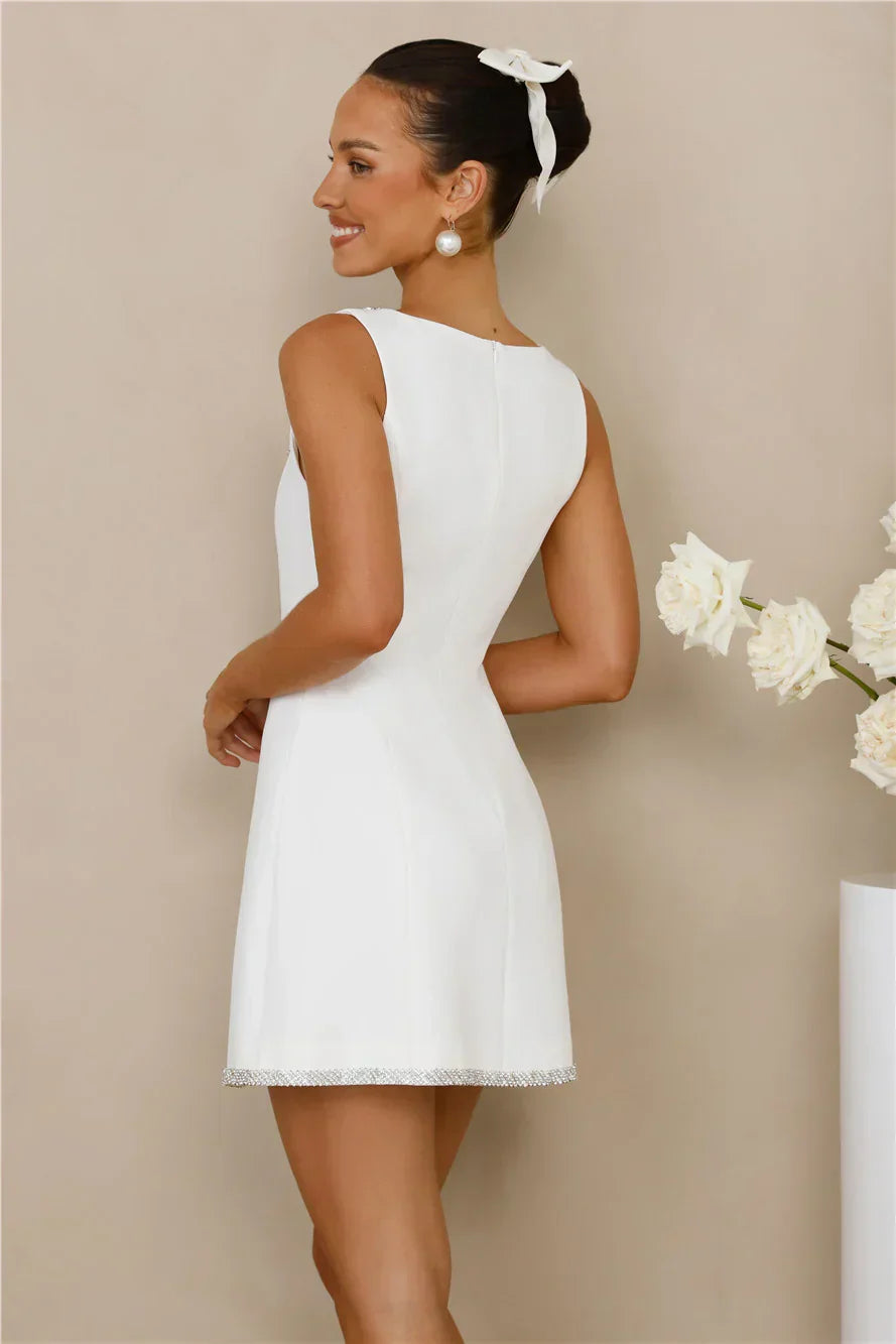 Luxe Ambience Mini Dress White