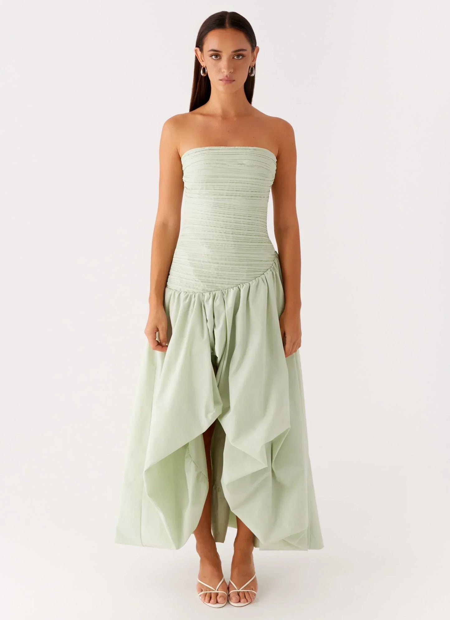 Misa Bubble Maxi Dress - Mint