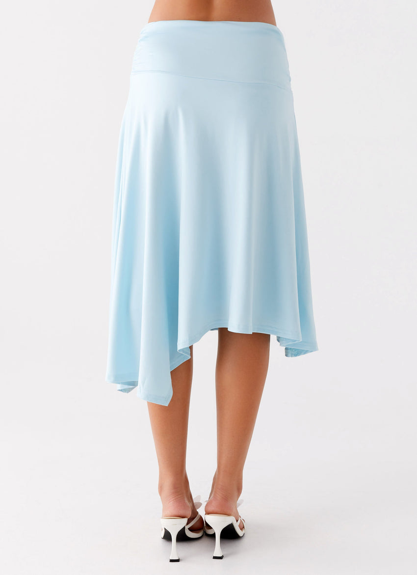 Brisa Midi Skirt - Turquoise