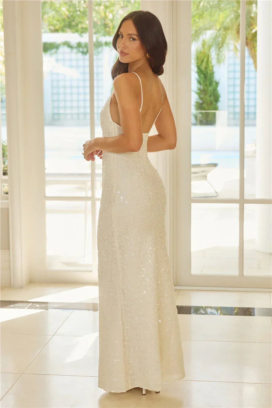 Tidepool Dreams Maxi Dress Cream
