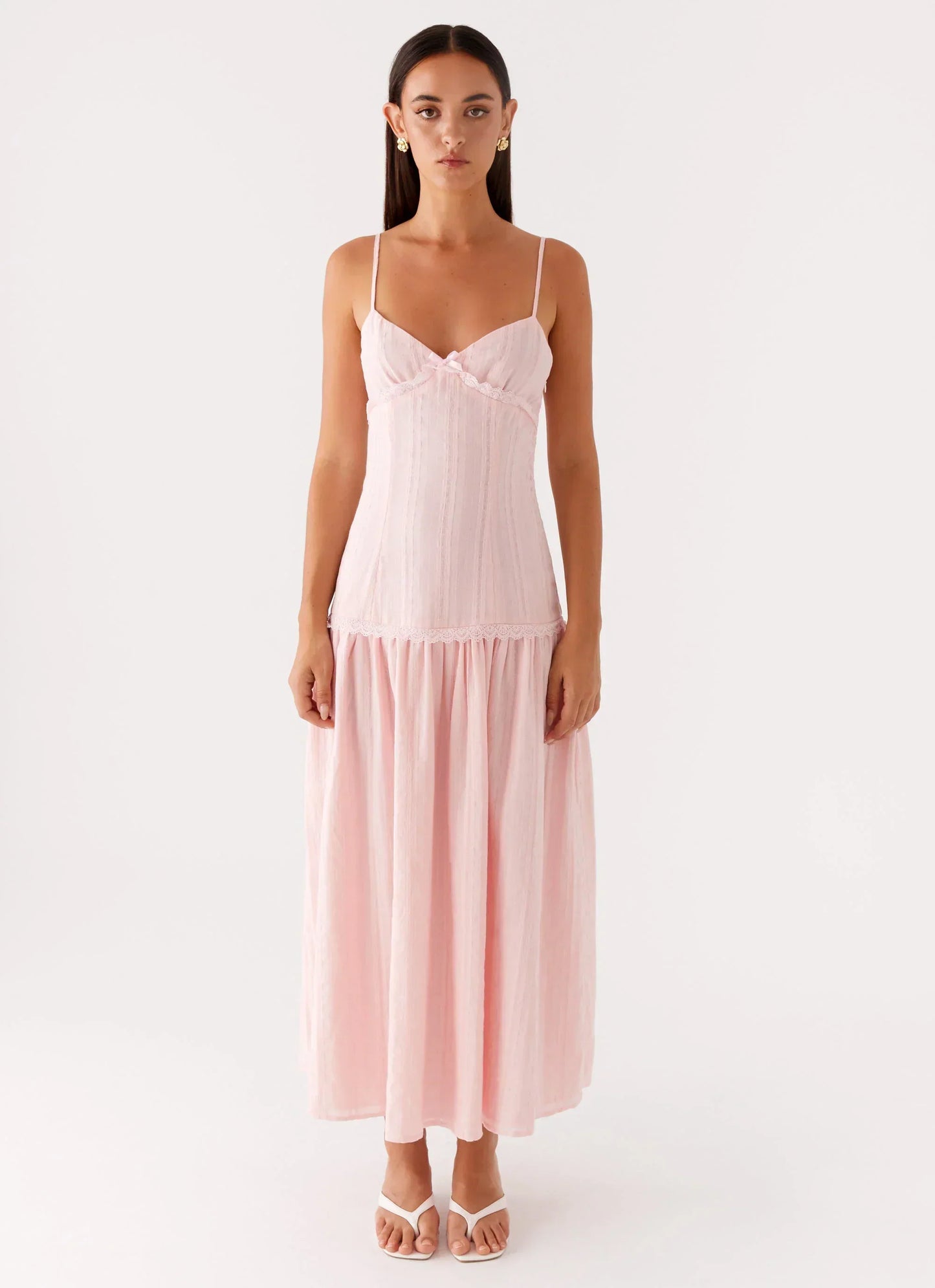 Found You Midi Dress - Pink