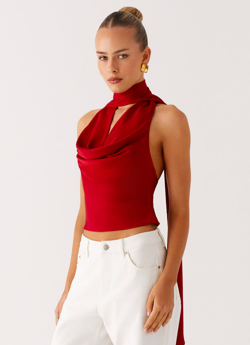 Catching Feelings Top - Red