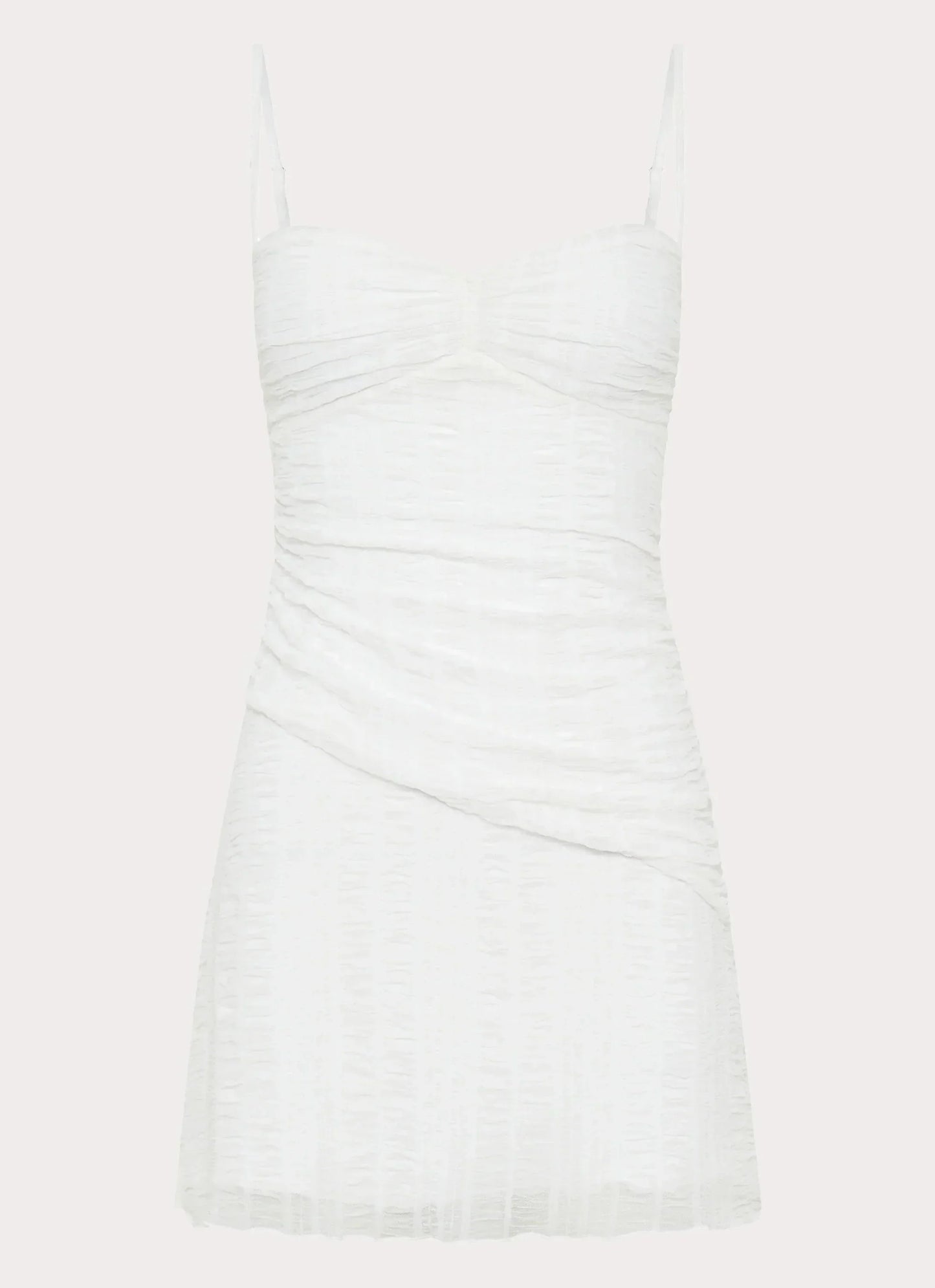 Arden Mesh Mini Dress - White