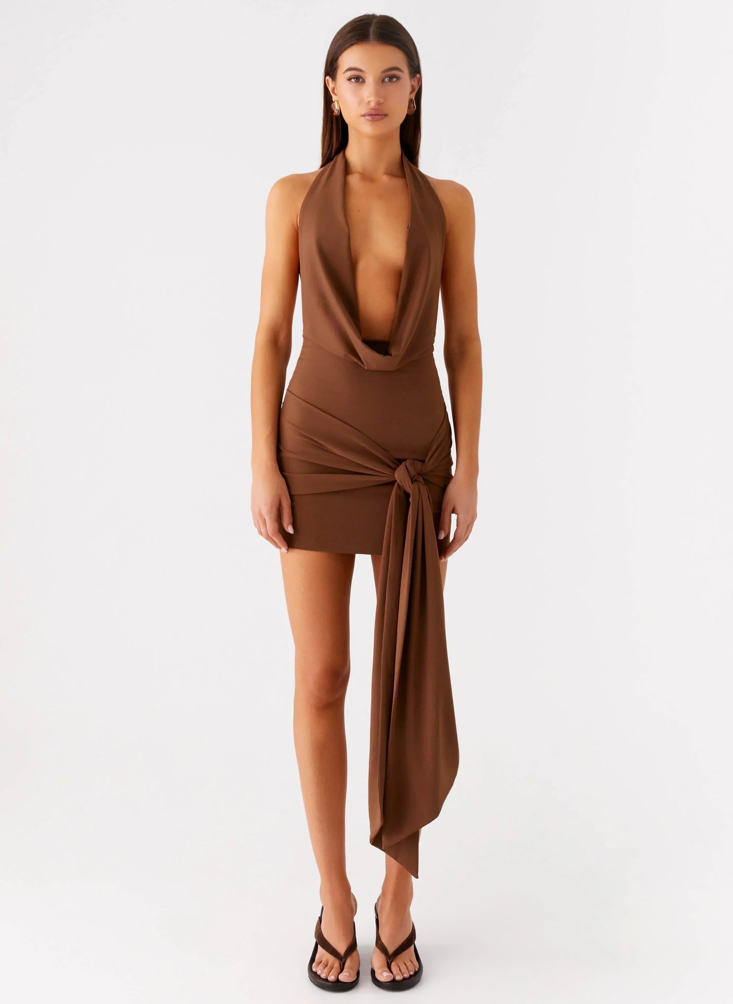 Orchard Mini Dress - Chocolate