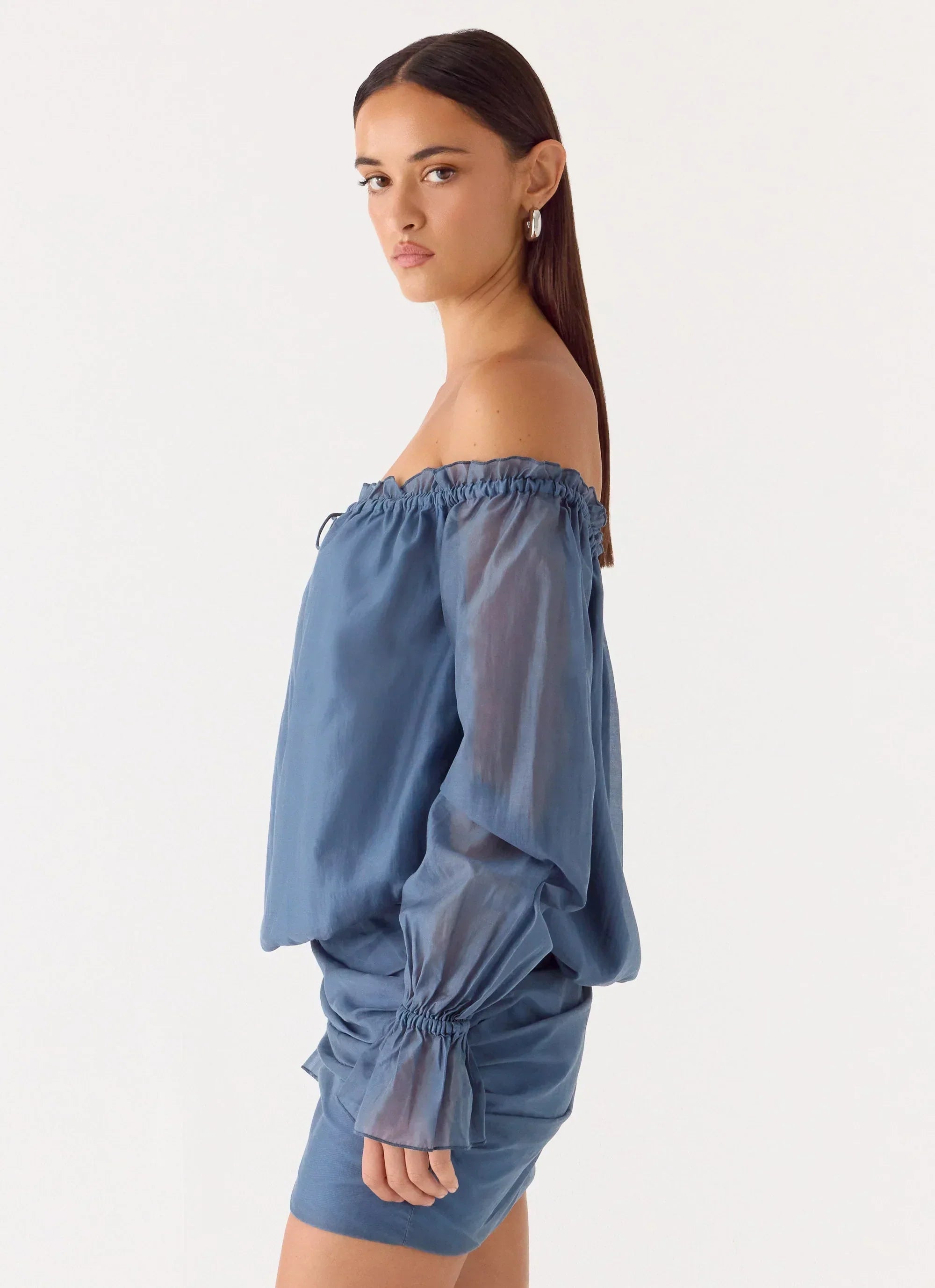 Tedara Mini Dress - Washed Navy