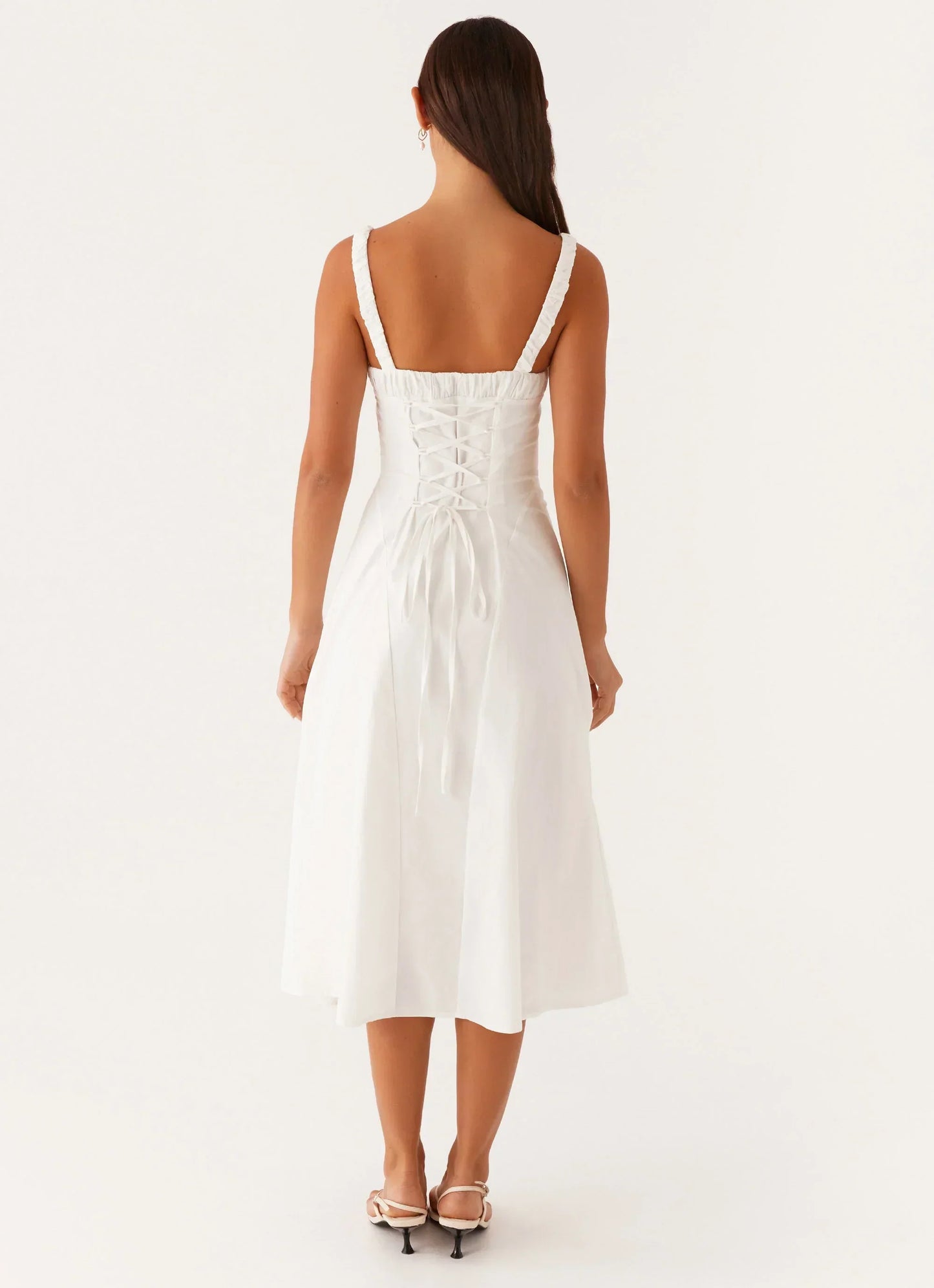 Enola Midi Dress - White