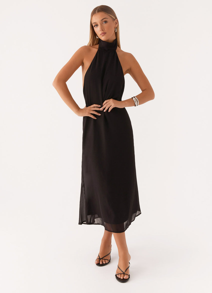 Emmalyn Midi Dress - Black