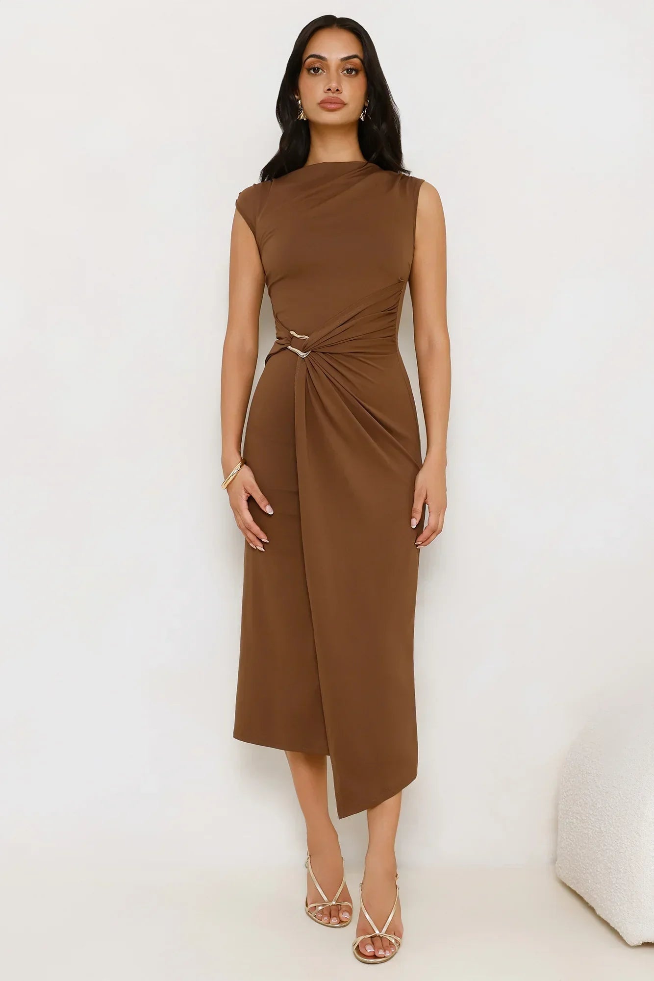 Runway Icon Maxi Dress Brown