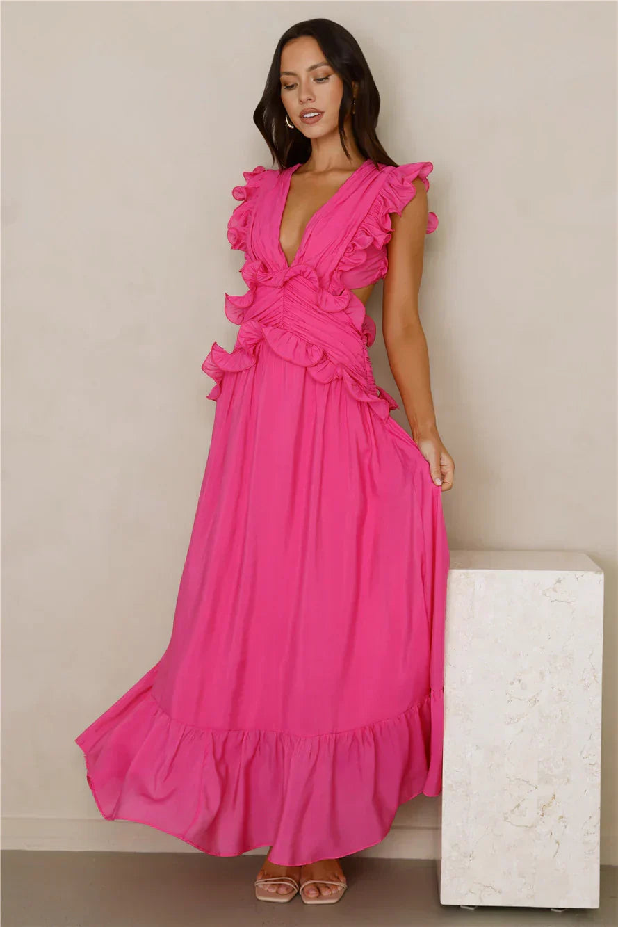 Evening Luxe Maxi Dress Pink