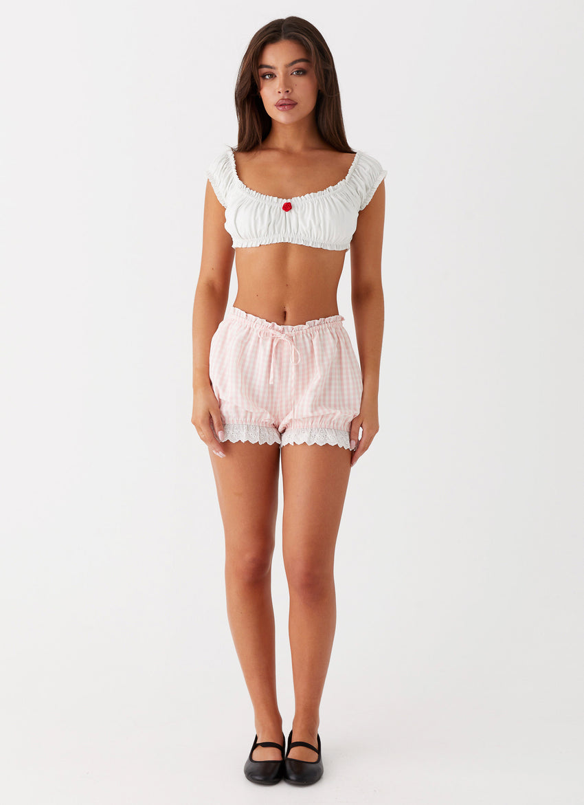 Marcella Crop Top - White
