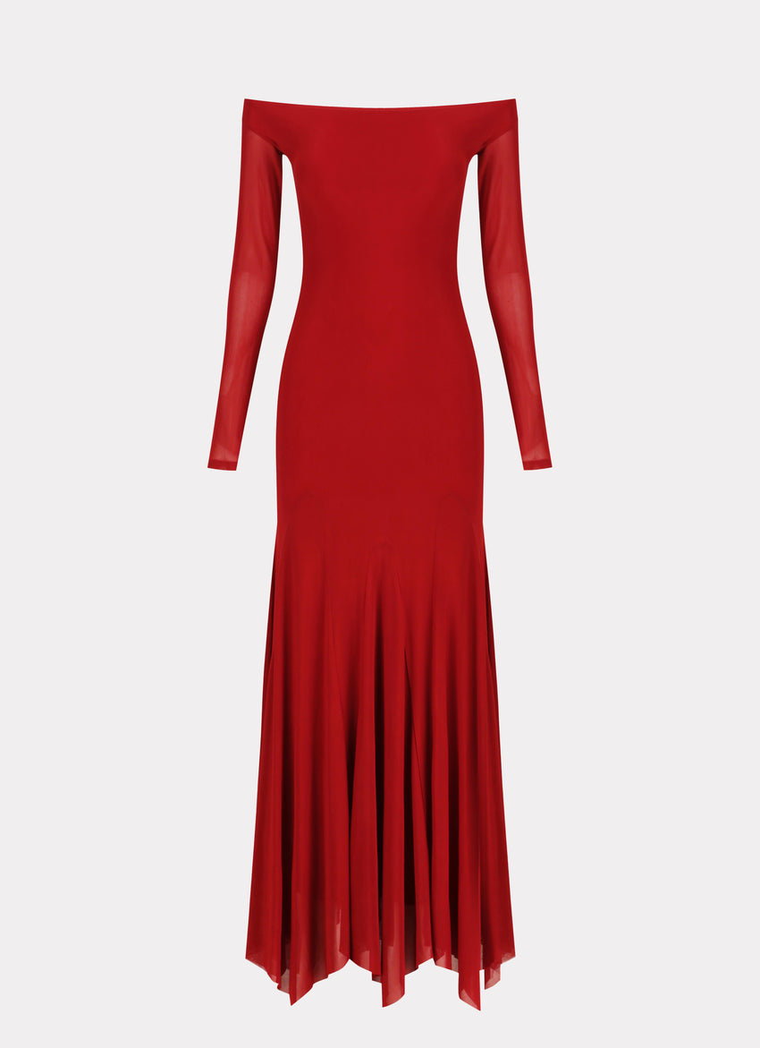 Maribel Maxi Dress - Red