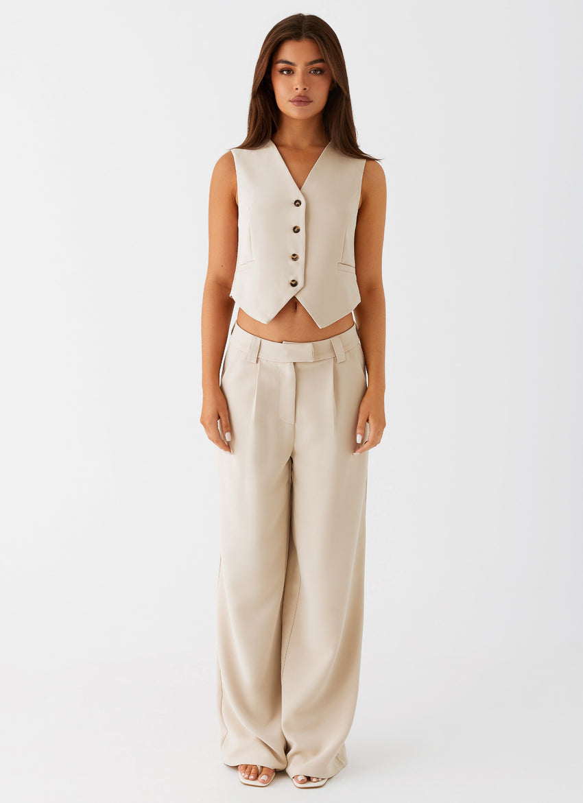 Midnight City Suit Pants - Beige
