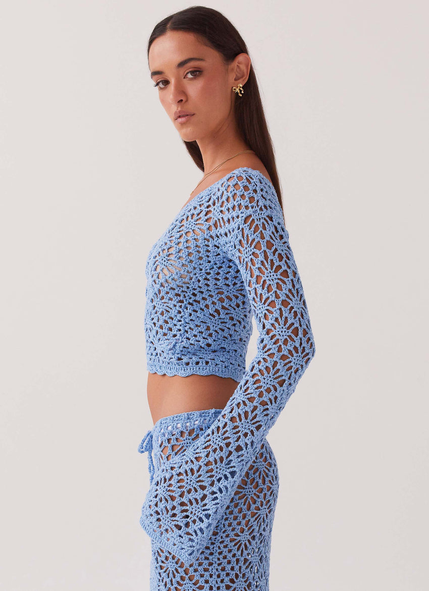 Merliah Crochet Top - Blue