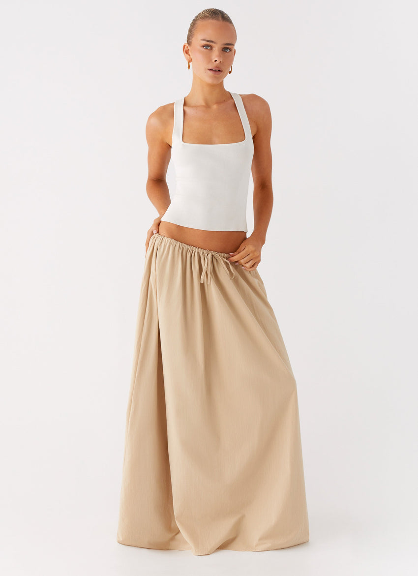 Randy Maxi Skirt - Tan