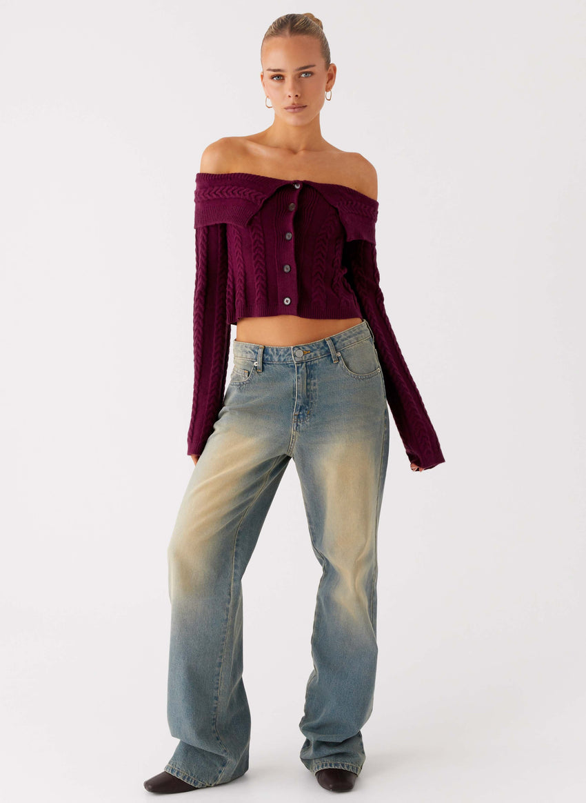 San Diego Straight Leg Denim Jeans - Blue Wash