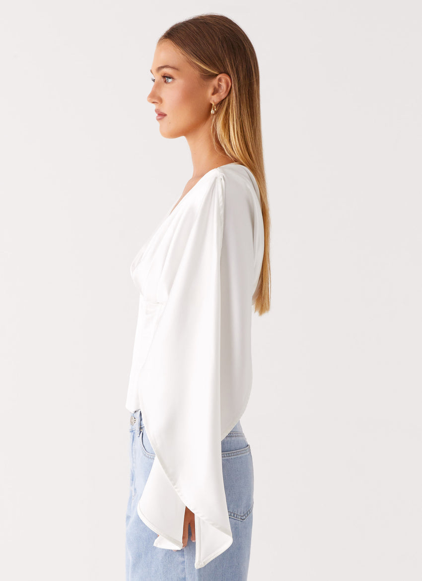 Jennifer Long Sleeve Corset - Ivory