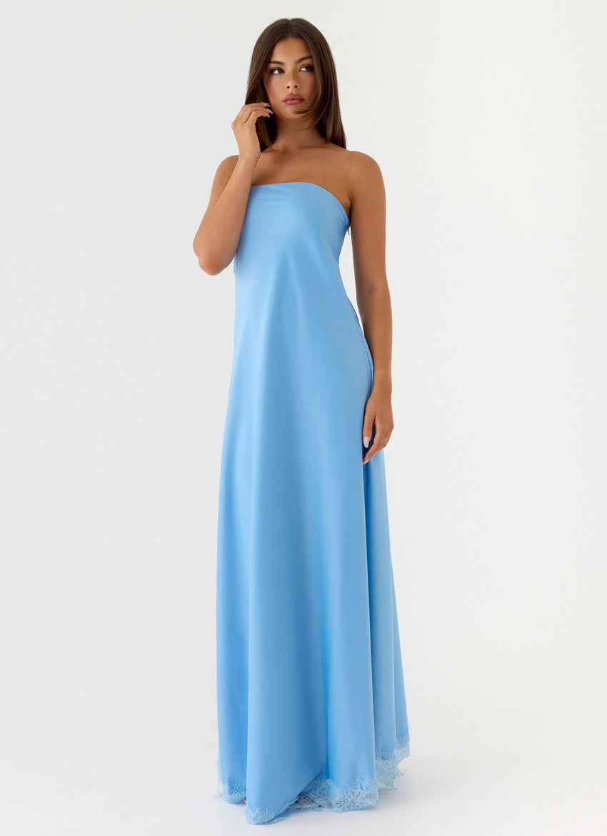 Yanina Strapless Maxi Dress - Blue