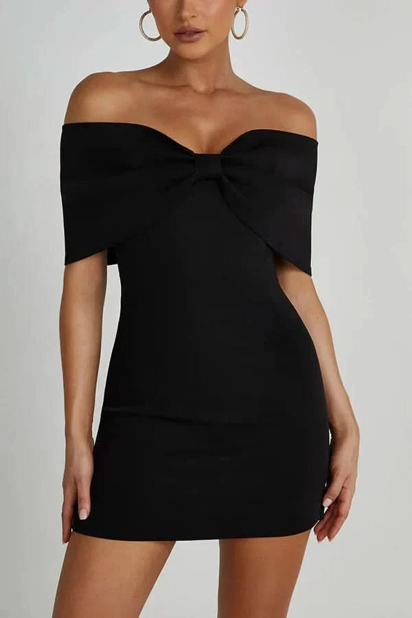 Aria Bow Mini Dress