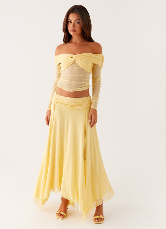Kirrabilli Midi Skirt - Yellow