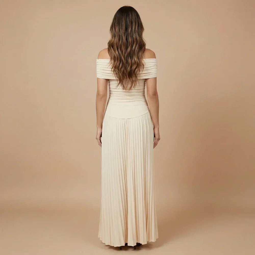 Adriana Ruched Maxi Dress