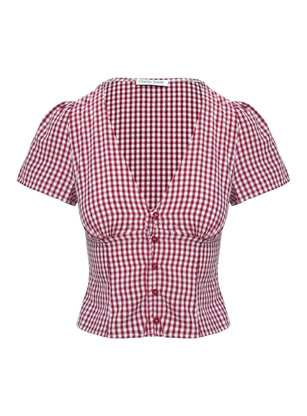 Charlotte Gingham Crop Top
