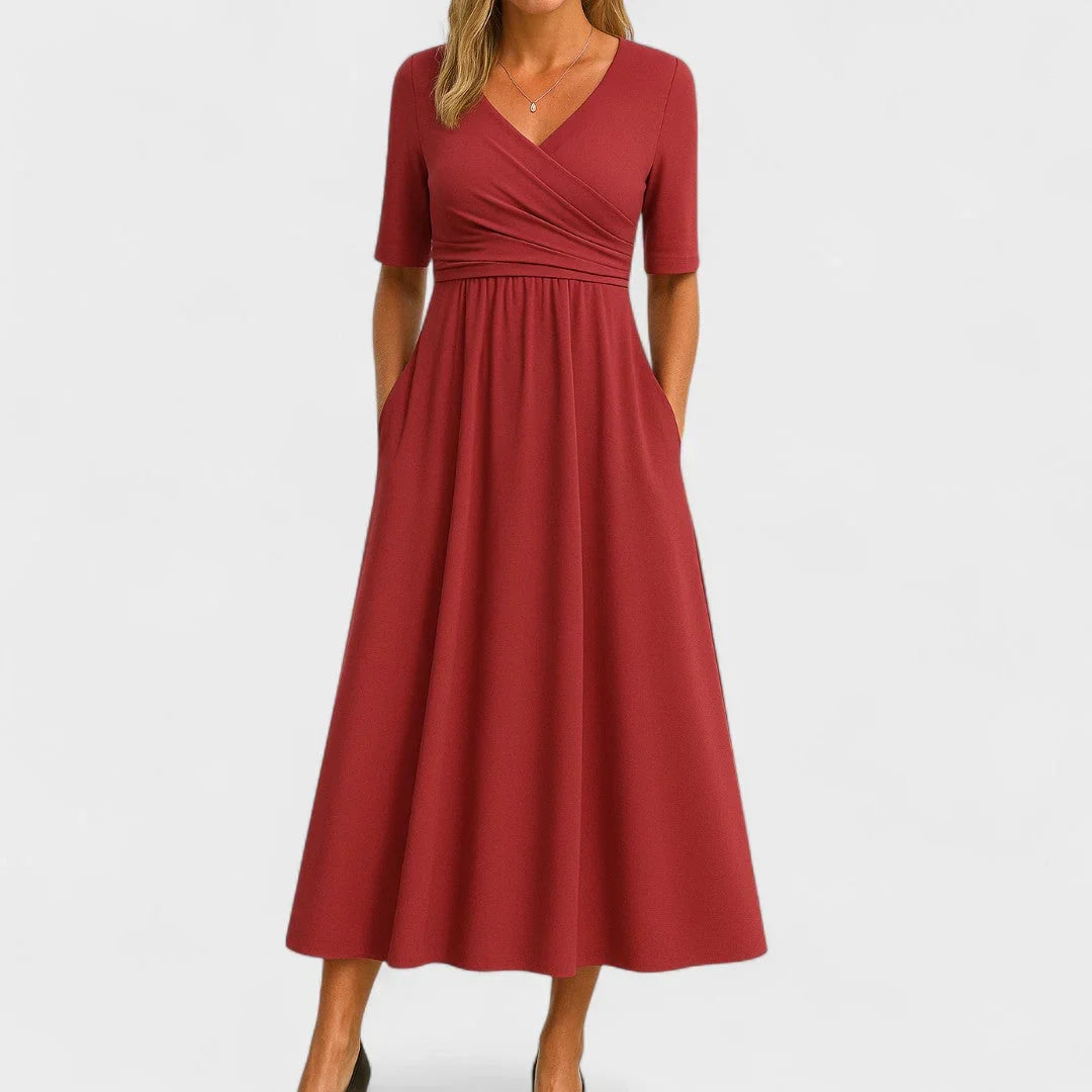 Isabella Wrap Midi Dress