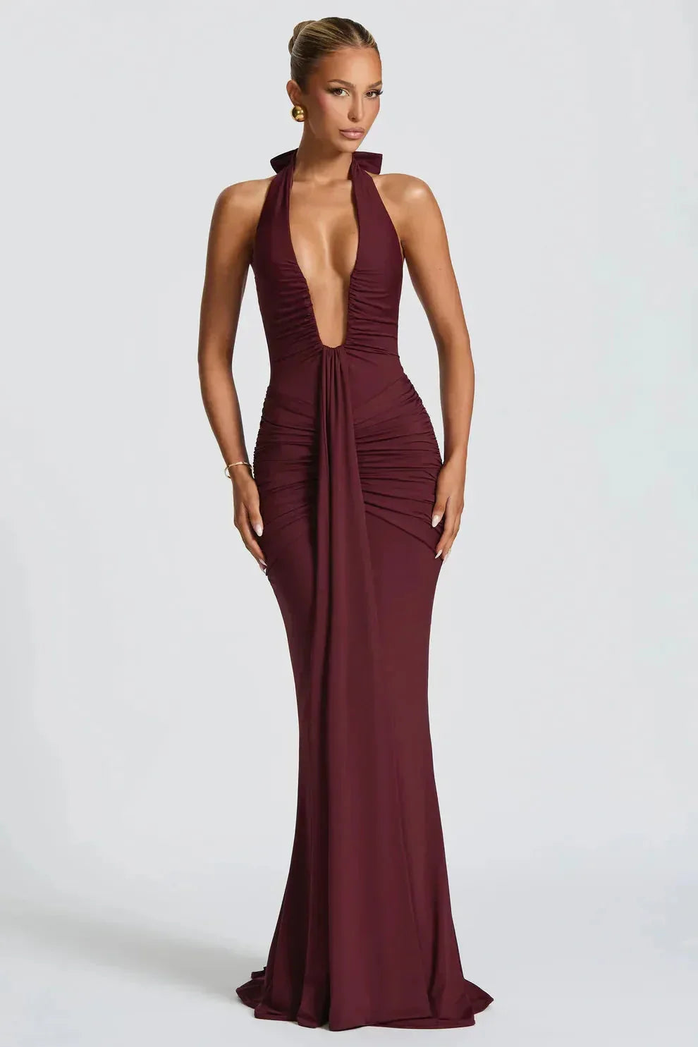 Sienna Ruched Maxi Dress