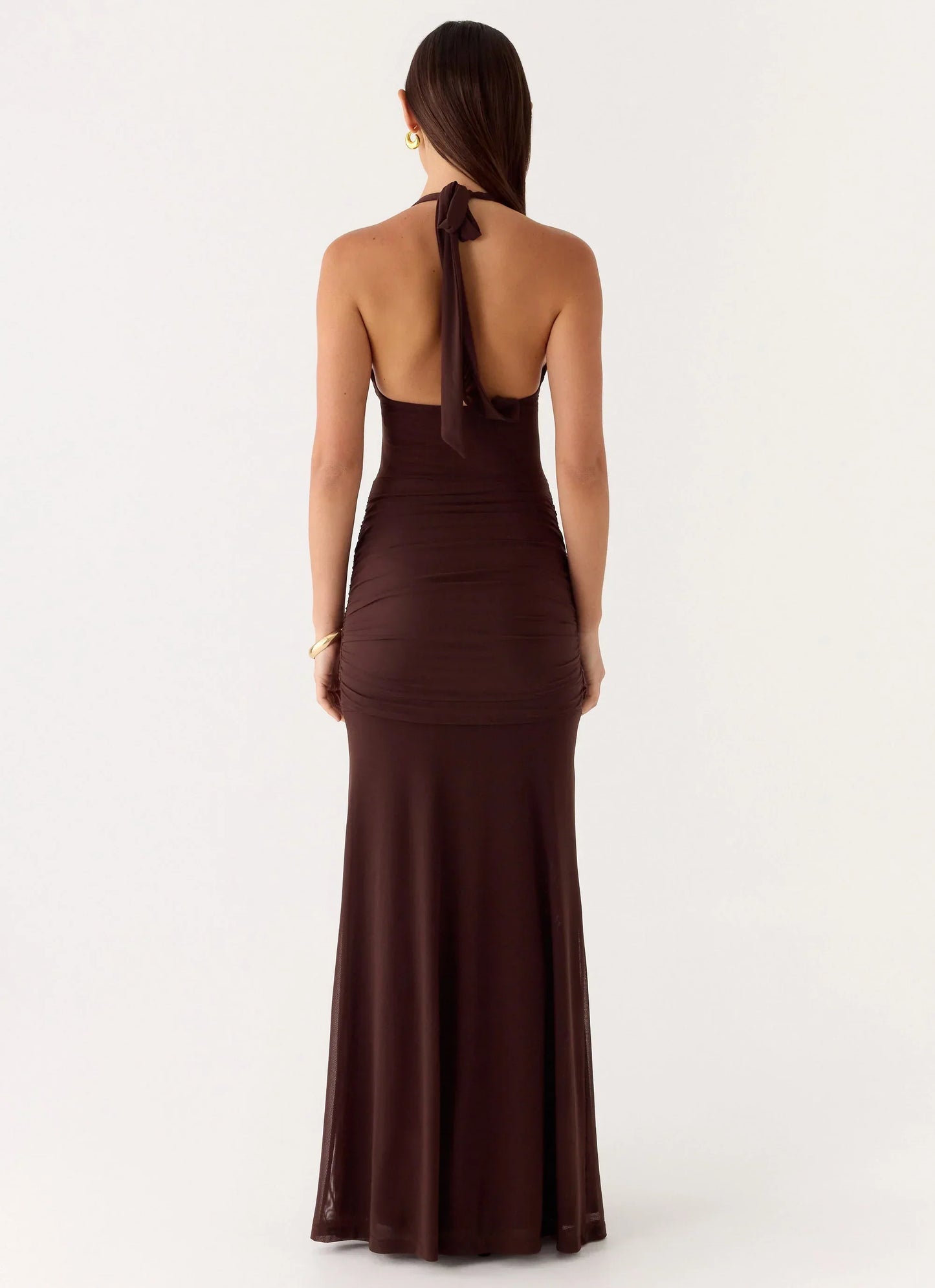 Miyah Hardware Maxi Dress Chocolate