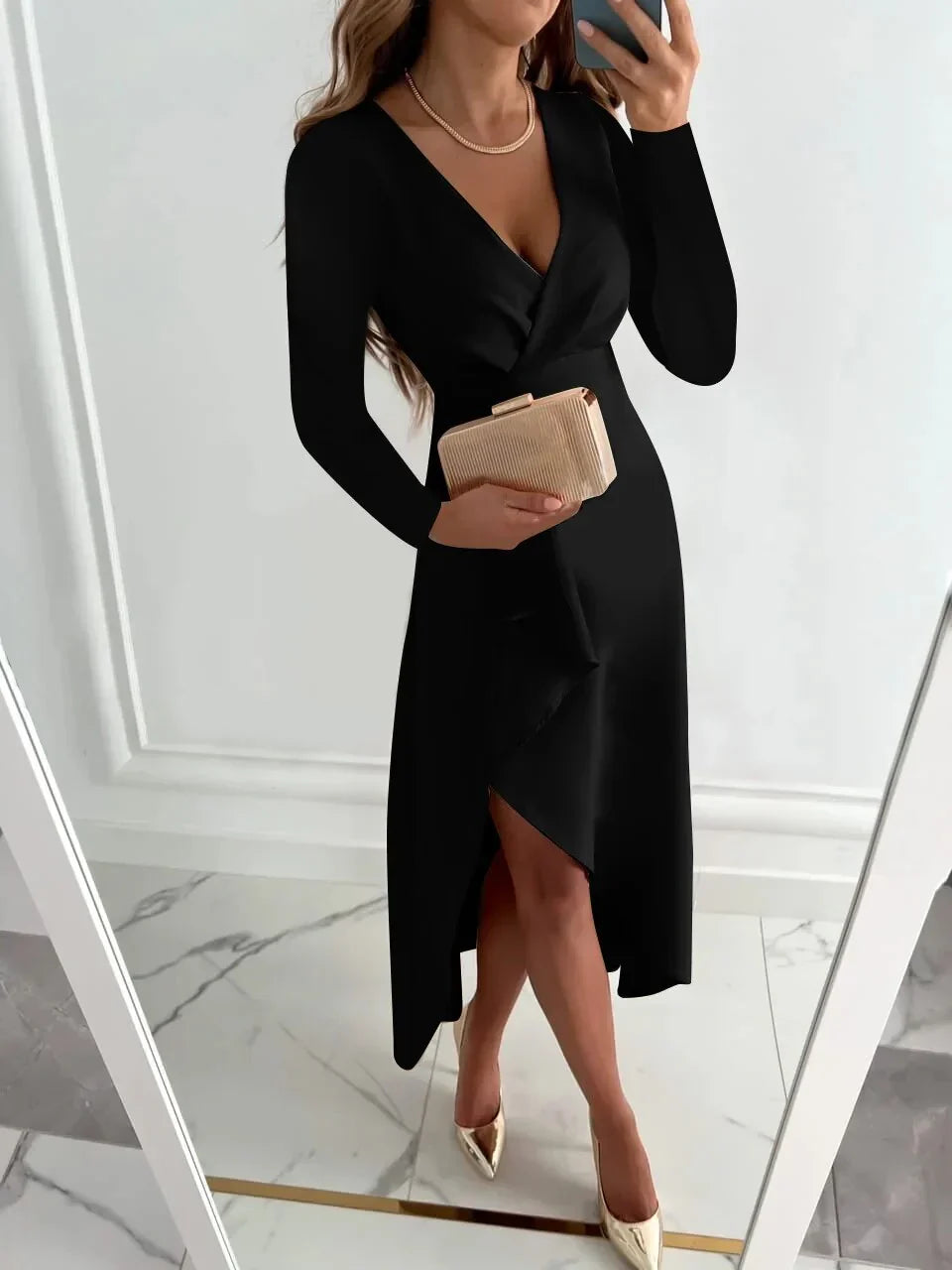 Natalia Wrap Midi Dress