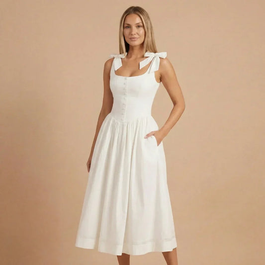 Emilia Bow Midi Dress