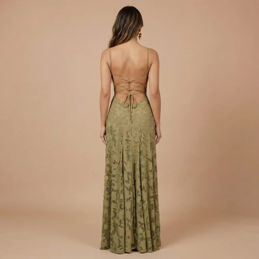Floral Lace Maxi Dress