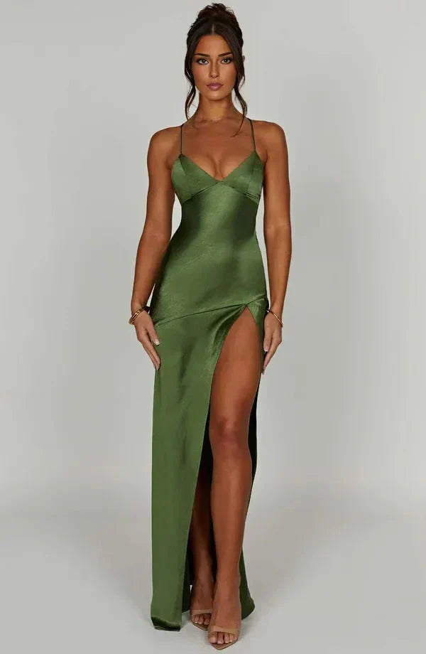Scarlett Satin Maxi Dress