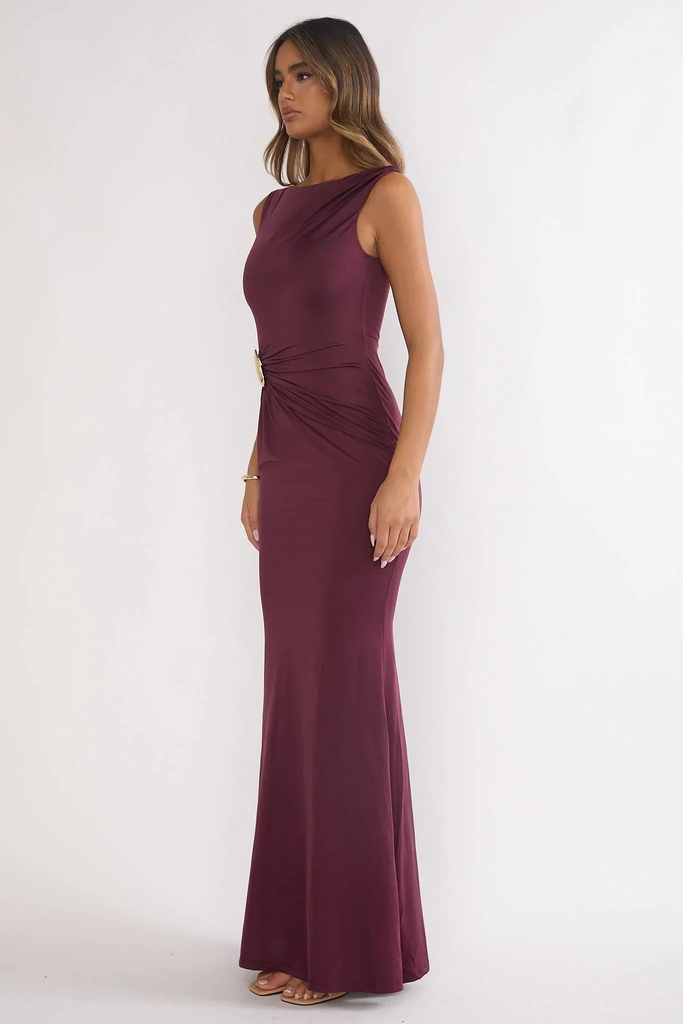 Isalyn Maxi Dress Burgundy