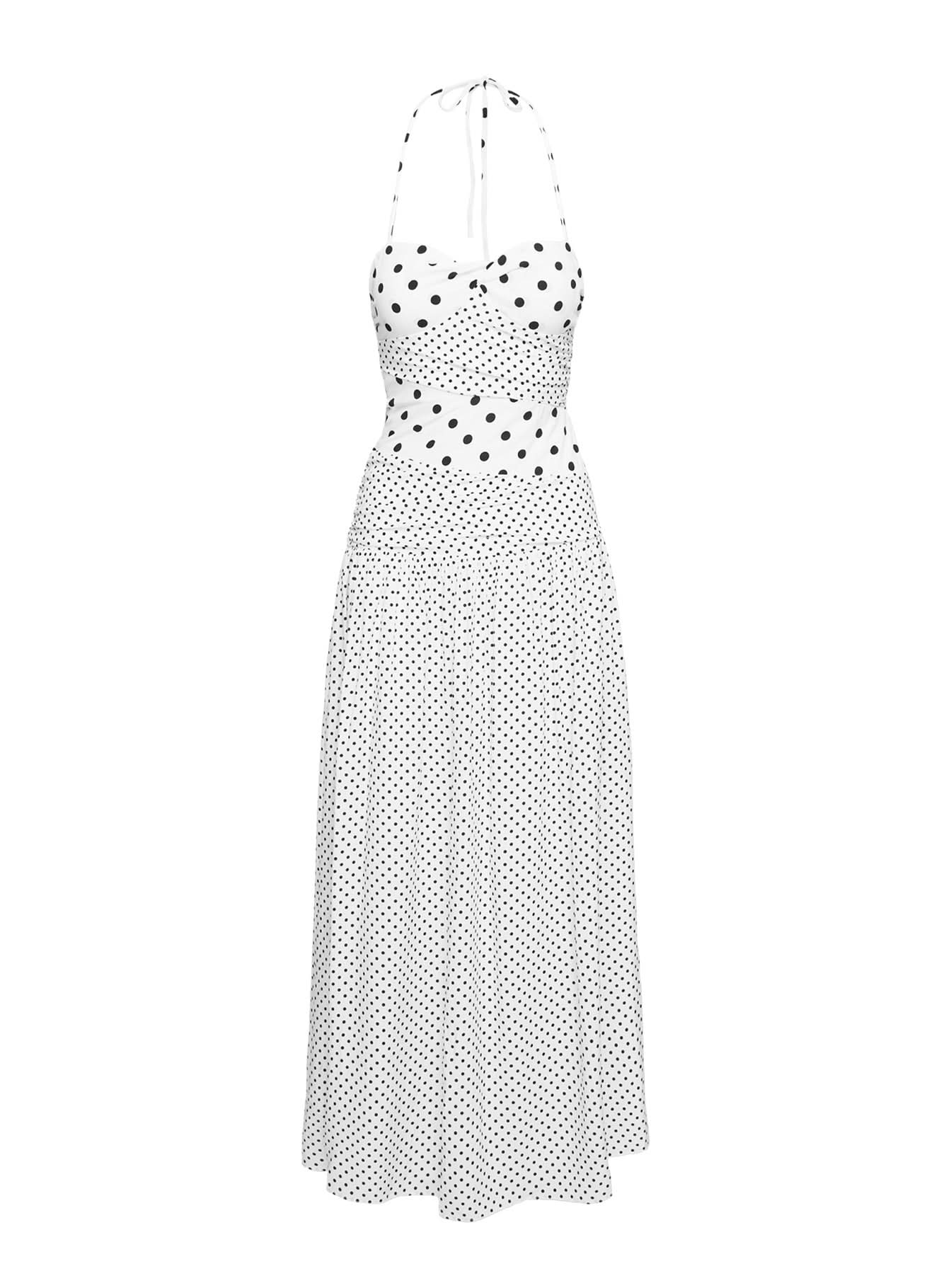 Vienna Polka Dot Maxi Dress
