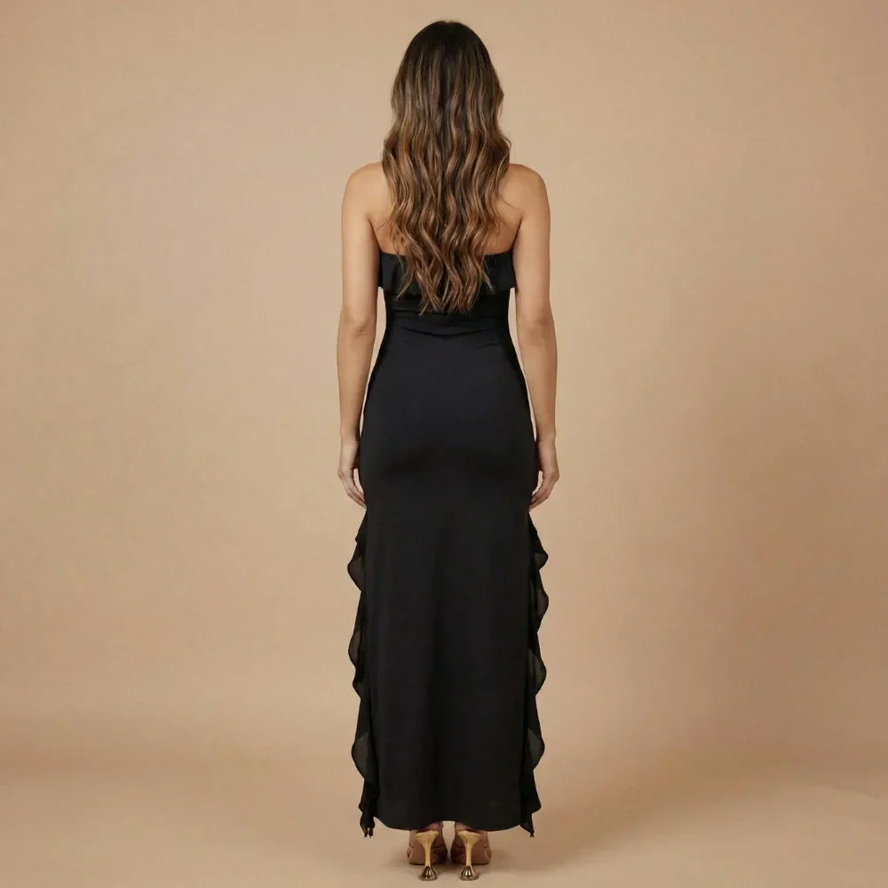 Isabella Ruffle Maxi Dress