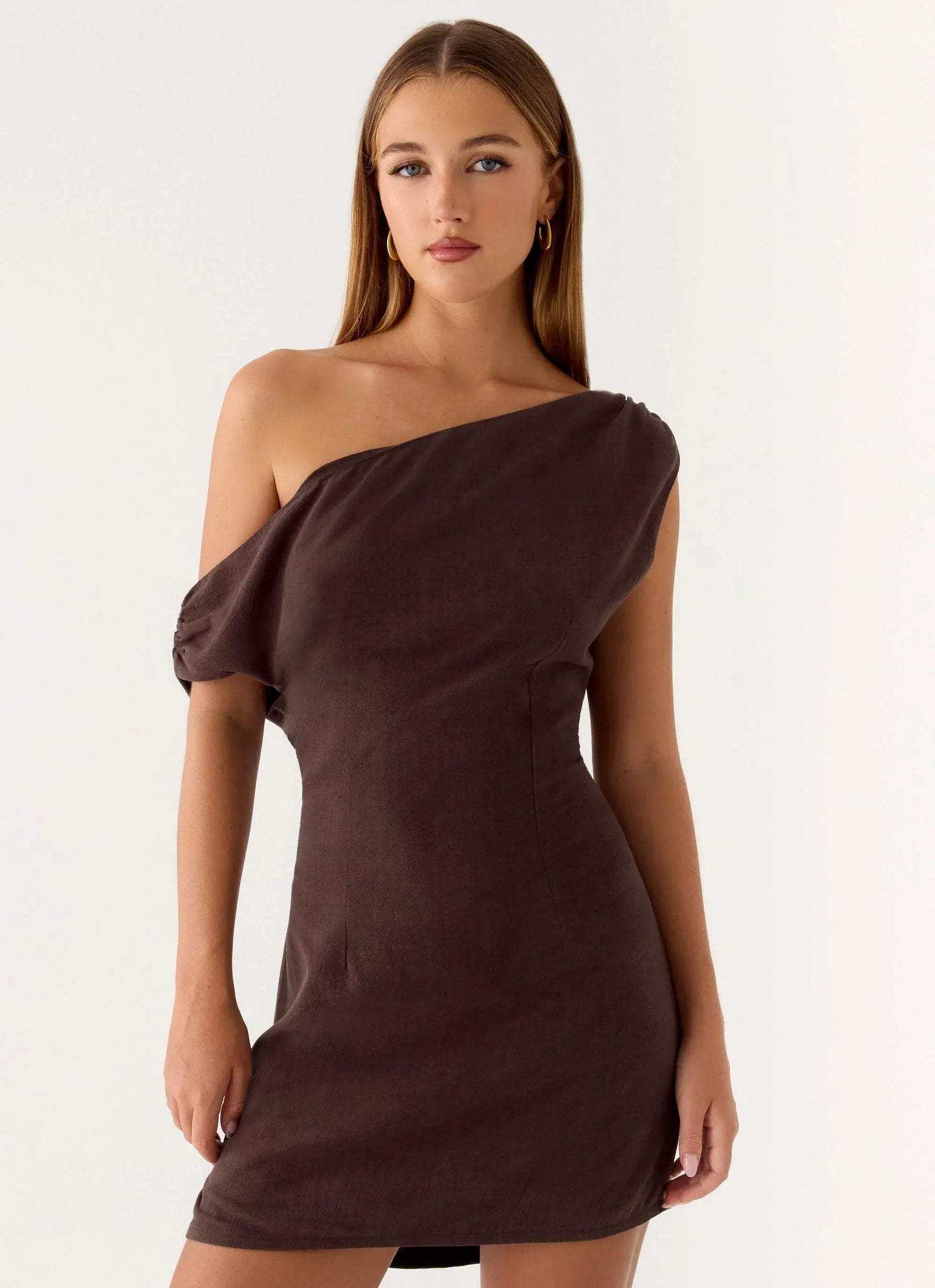 Mischa Mini Dress Chocolate Drizzle