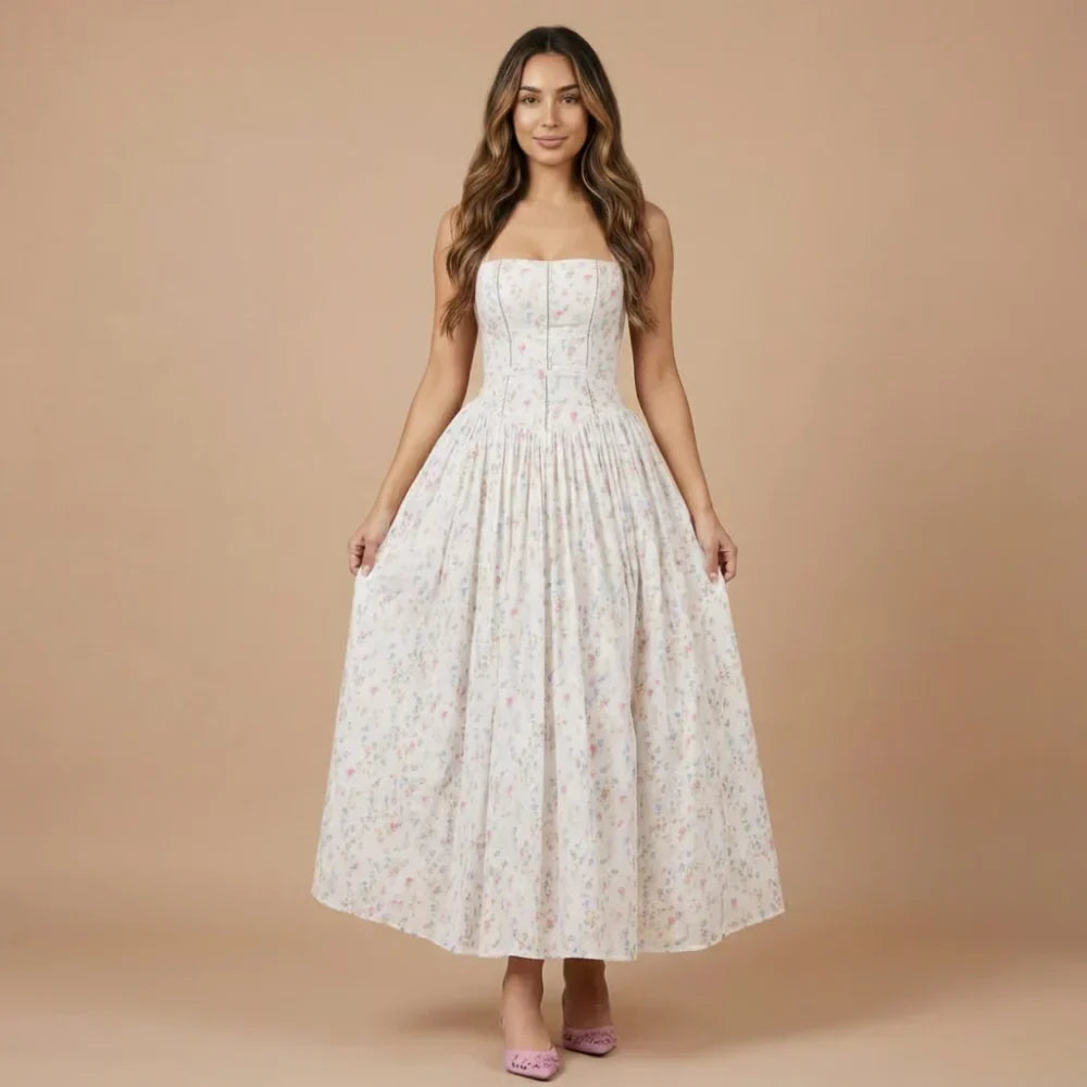 Isabelle Corset Midi Dress