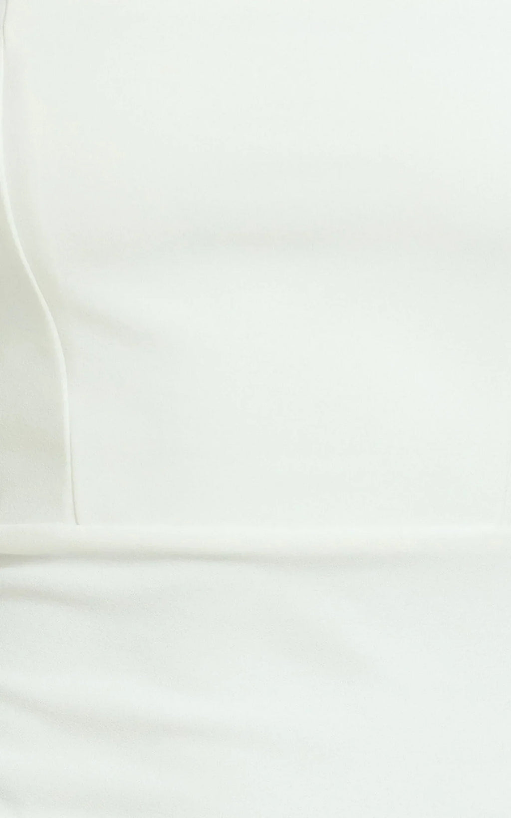 Vanessa Midi Dress - Halter Neck Below Knee Column Dress In White