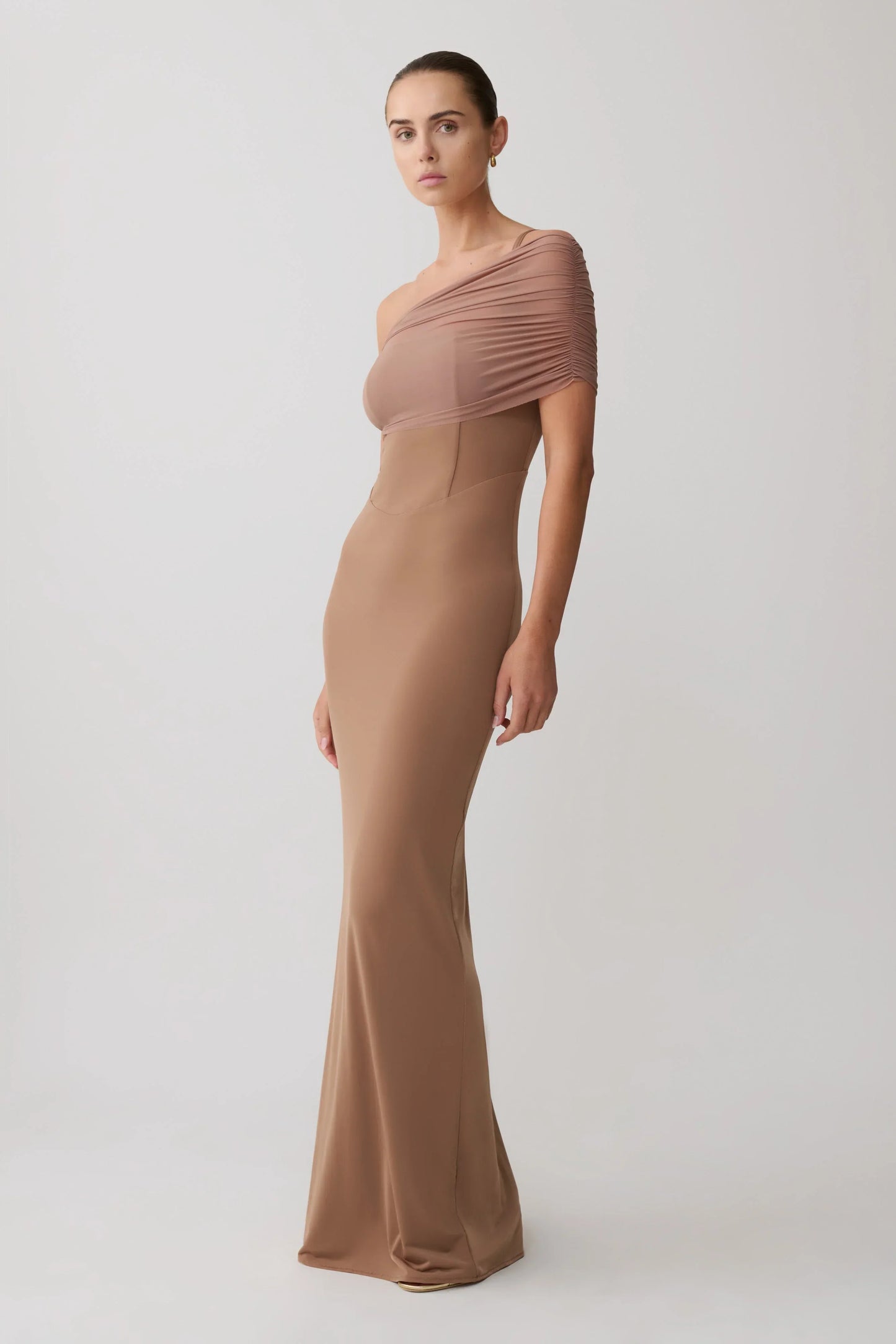 Hanh One Shoulder Maxi Dress