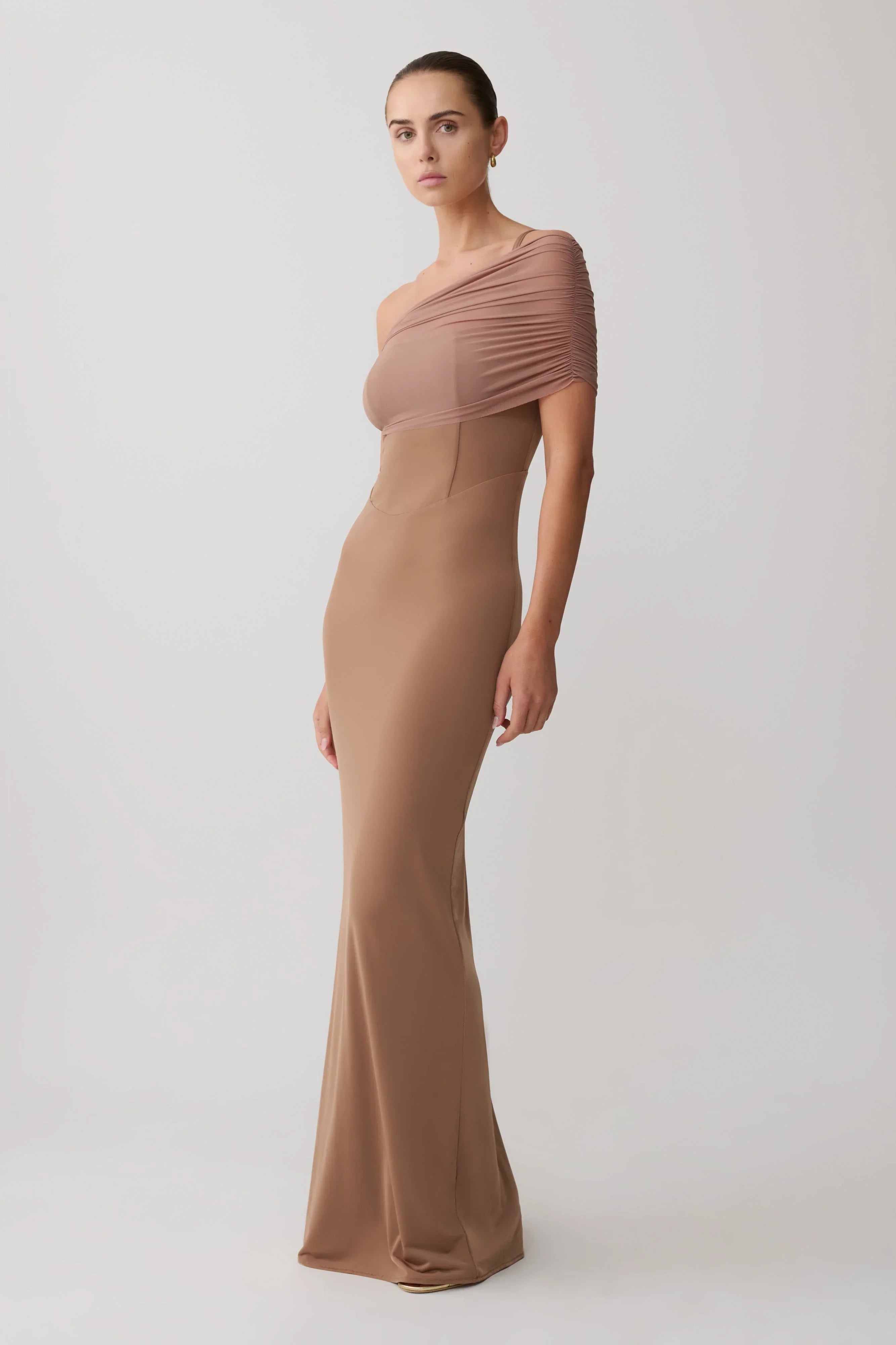 Hanh One Shoulder Maxi Dress