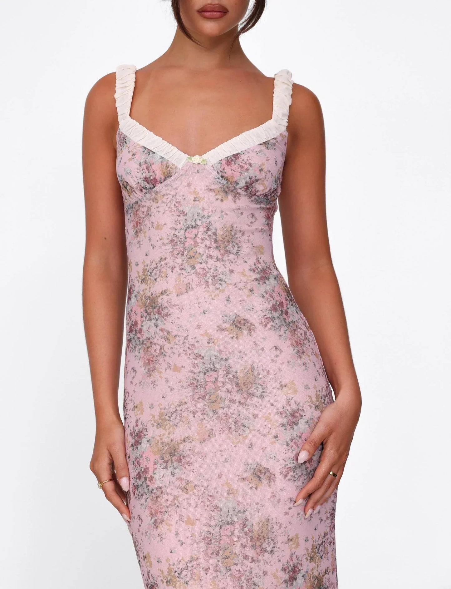 Vienna Ruched Maxi Dress